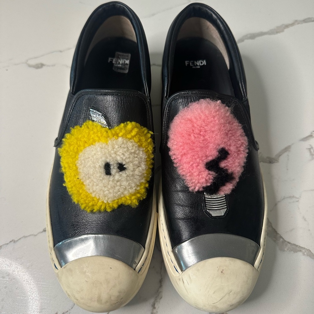 Fendi Womens  Slip-On Sneakers